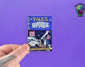 Tales from Space Comic Book Cover Sticker | Back to the Future | Gifts for Movie Fans