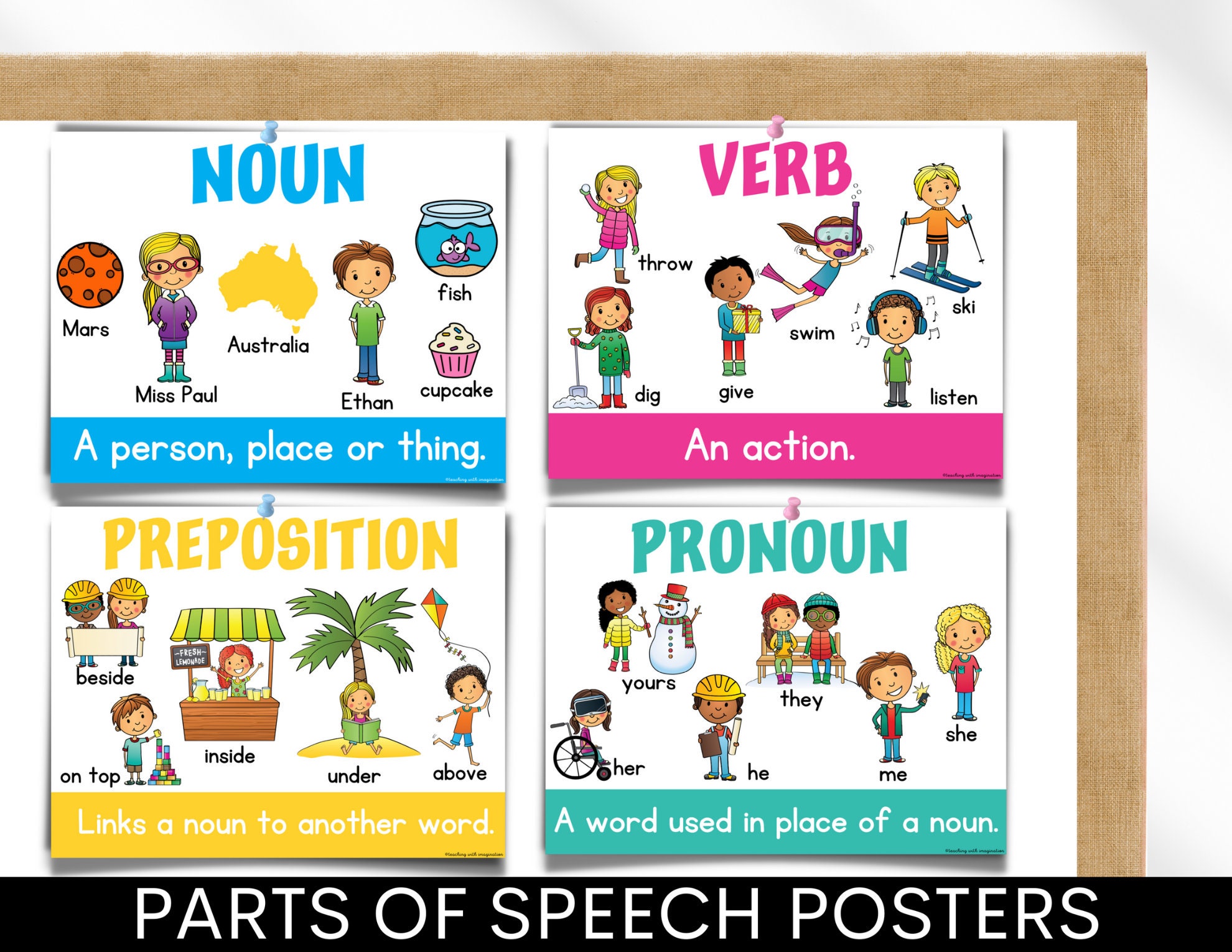 parts-of-speech-posters-english-classroom-posters-learning-posters-etsy