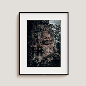 Dark Palette Buddha : mythologie ancienne et impression d'affiche de jeu Tomb Raider