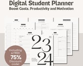 Student Planner Digital 23-24 | Study Planner | GoodNotes Planner | iPad Planner | Notability Planner | Academic Year Planner | PDF Download