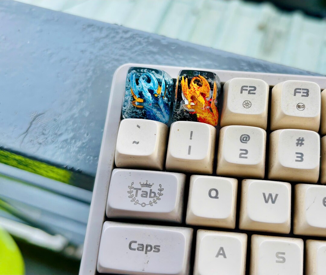 Sculpted Sa Key Cap Rows R1 Red Wyvern Artisan Keycap 1U SA R1 - Handmade Resin Keycap - Custom ...