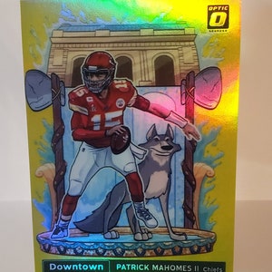 Patrick Mahomes 2021 Donruss Optic Downtown #DT-25 Novelty Football Card Reprint