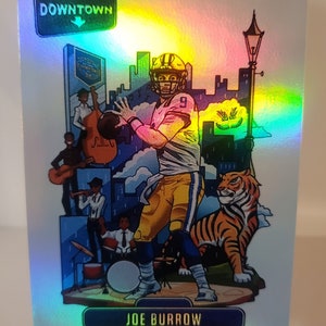 Joe Burrow 2020 Panini Collegiate Chronicles Downtown Rookie #D5 Novelty Football Card Reprint