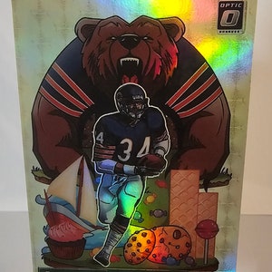 Walter Payton 2020 Donruss Optic Downtown Gold Vinyl 1 of 1 #DT-28 Novelty Football Card Reprint