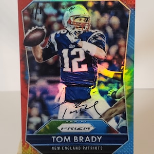 Tom Brady 2015 Panini Prizm Auto #12 Novelty NFL Football Card Reprint