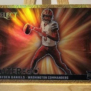 Jayden Daniels 2024 Panini Select Gold Alterego No. 18 Rookie 10/10 NFL Football Novelty Card Reprint