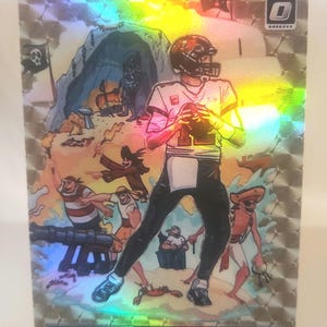 Tom Brady 2021 Donruss Optic Downtown Gold Vinyl 1 of 1 #DT-23 Novelty Football Card Reprint