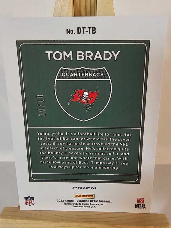 Tom Brady 2022 Donruss Gold Downtown #DT-TB Novelty NFL Football Card  Reprint