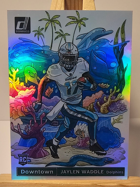 Jaylen Waddle 2021 Panini Donruss Downtown Rookie Novelty Football