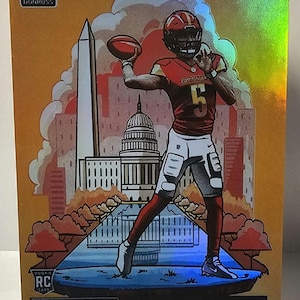 Jayden Daniels 2024 Panini Donruss Gold Downtown No. 16 10/10 Rookie NFL Football Novelty Card Reprint