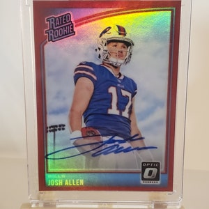 Josh Allen 2018 Donruss Optic Rated Rookie Auto Football Card Novelty Reprint