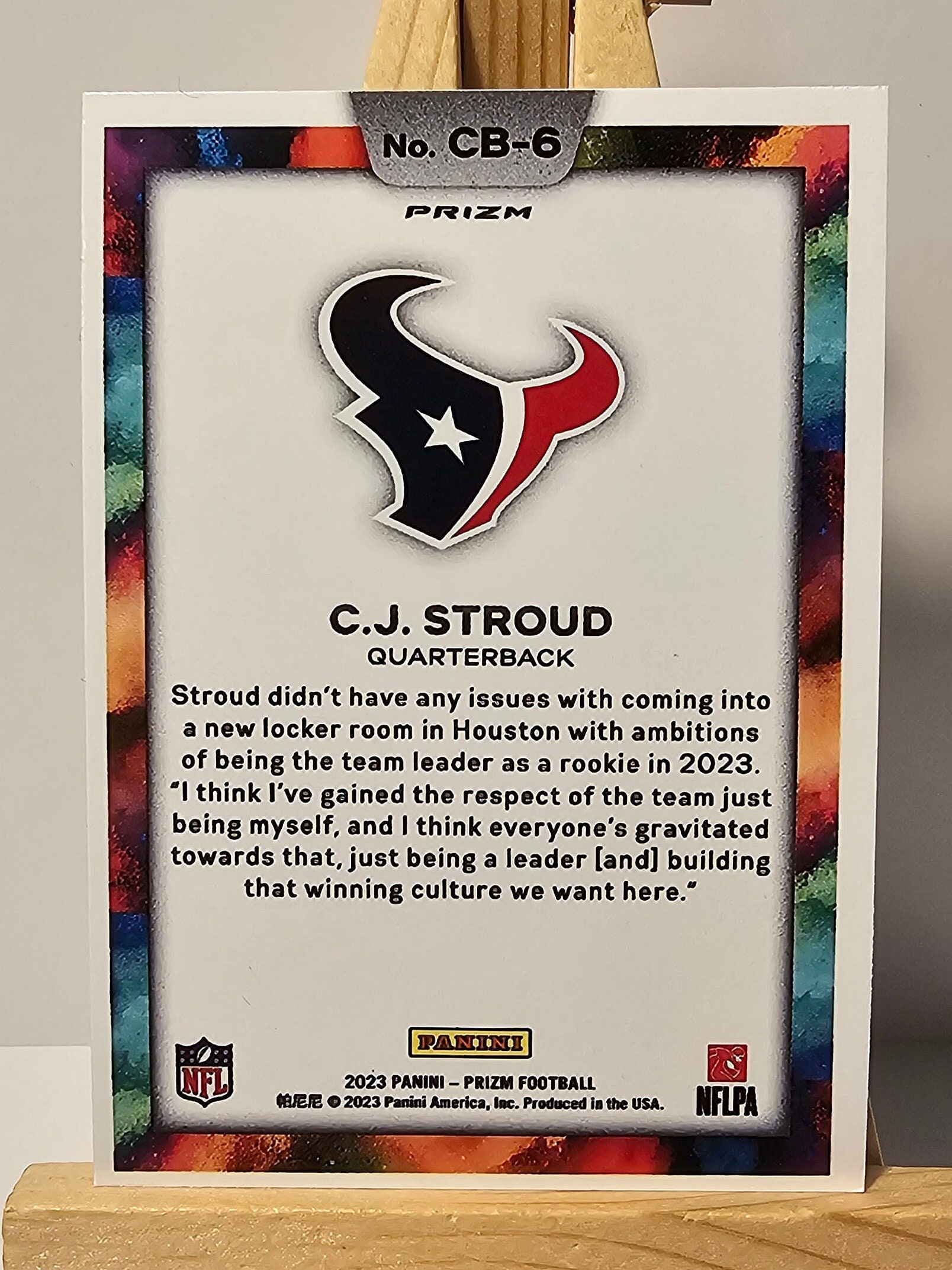 シングルカード PSA 9 2023 Prizm C J Stroud Color Blast 2023 Panini Prizm Color Blast #CB6 CJ Stroud PSA 9 RC RC SP