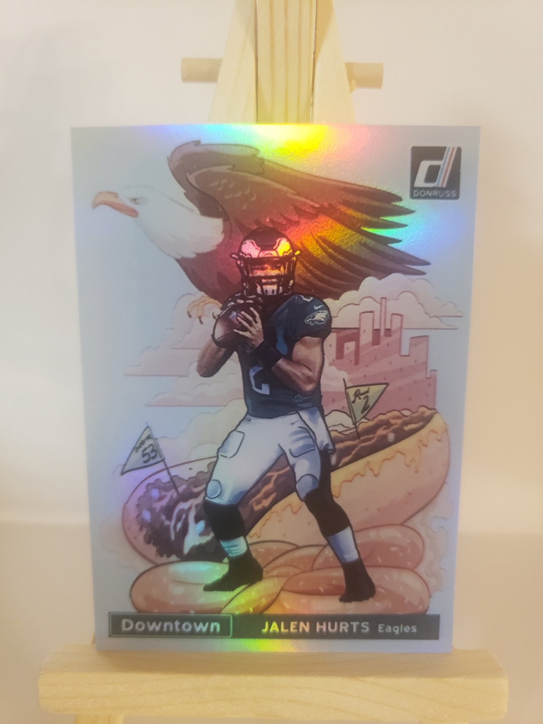 Jalen Hurts 2020 Donruss Downtown NFL Football Card Novelty Reprint Etsy