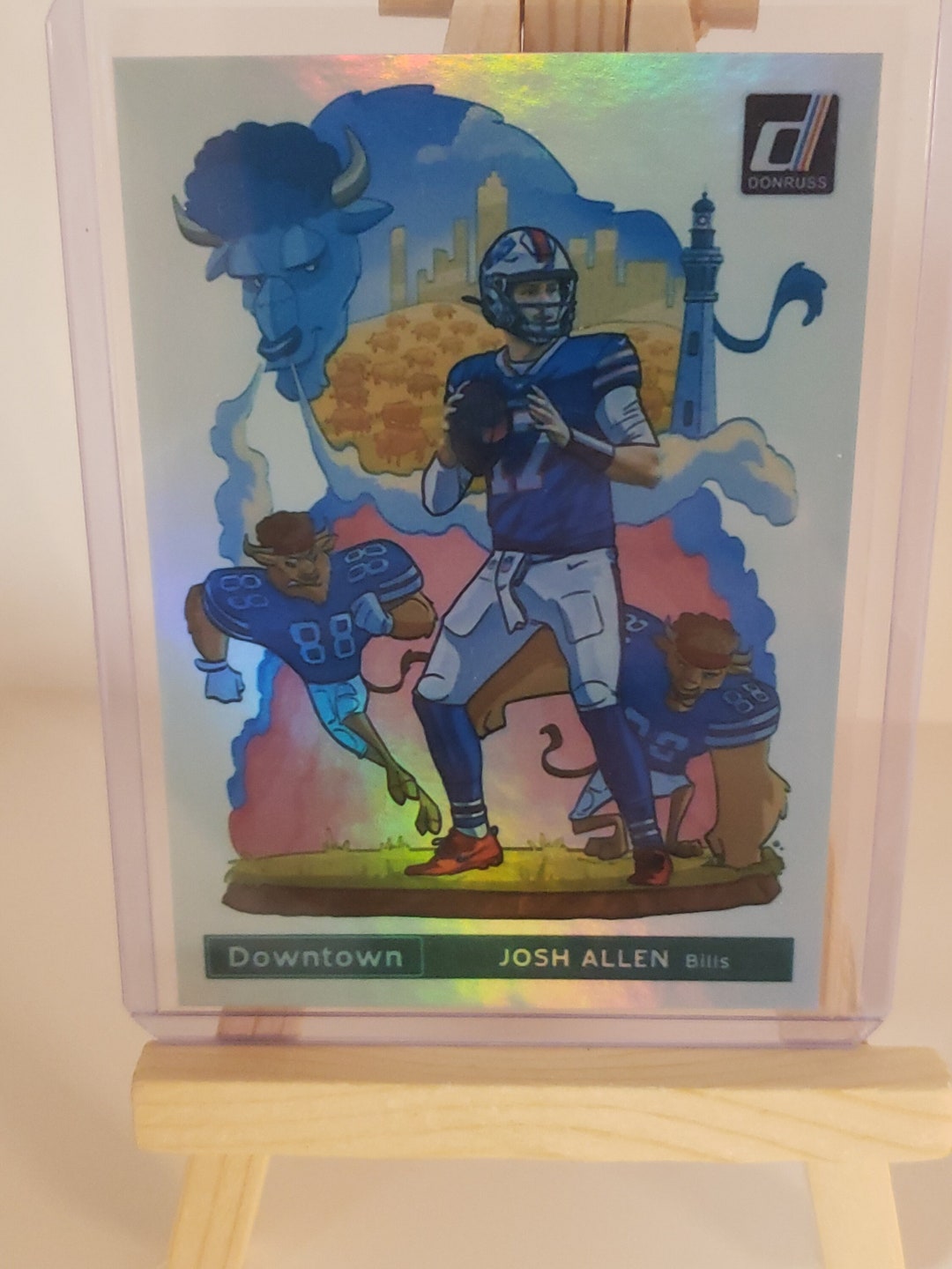 Port City Design Co. Josh Allen Downtown Art Decal – NFL QB Custom Sticker (Dart, Mahomes, Brady, Jeanty Styles Also Available)