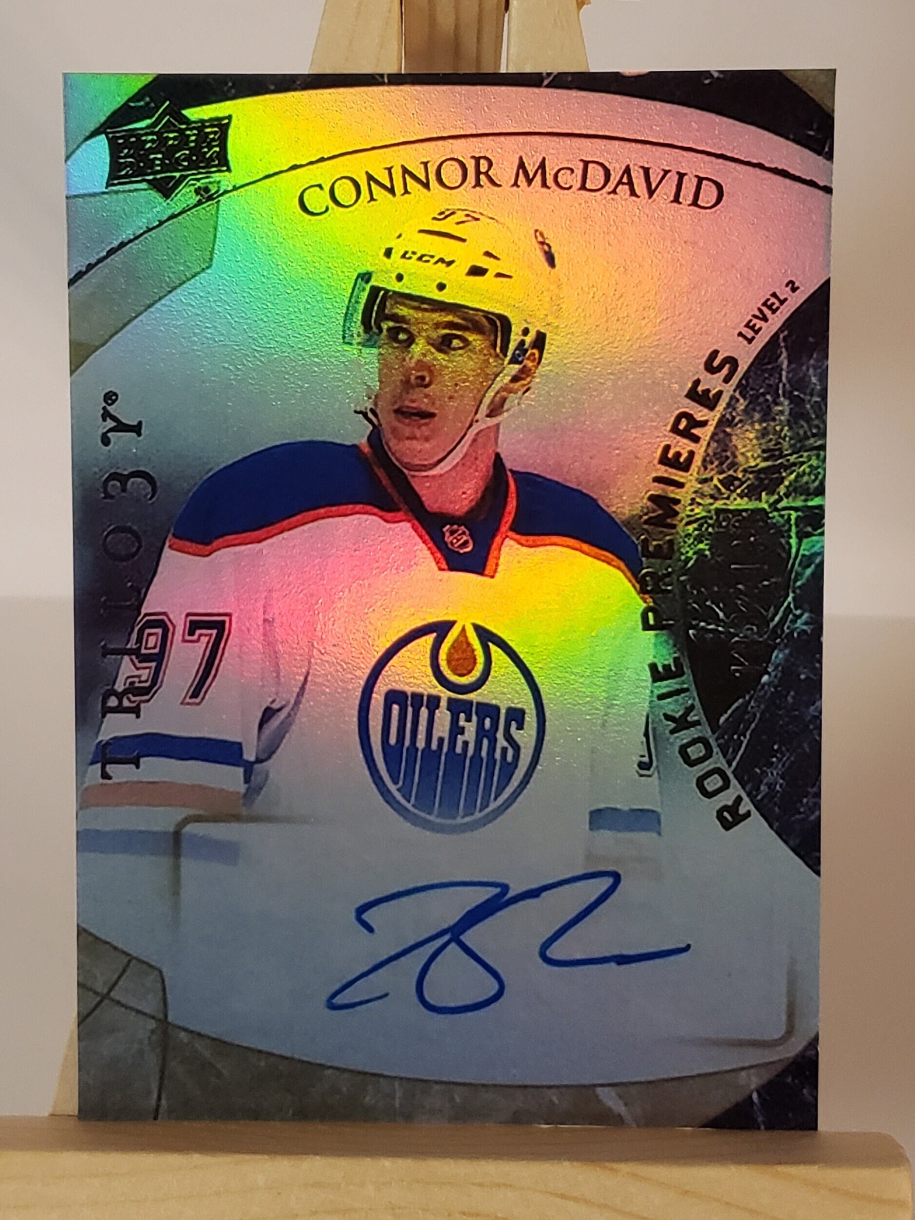 Connor McDavid #97 - Autographed 2022-23 Edmonton Oilers Pre-game