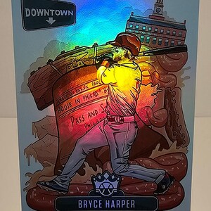 Bryce Harper 2021 Diamond Kings Downtown #D-6 MLB Novelty Baseball Card Reprint