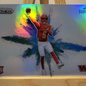 Jayden Daniels 2024 Panini Prizm Color Blast  No. 3 Rookie NFL Football Novelty Card Reprint