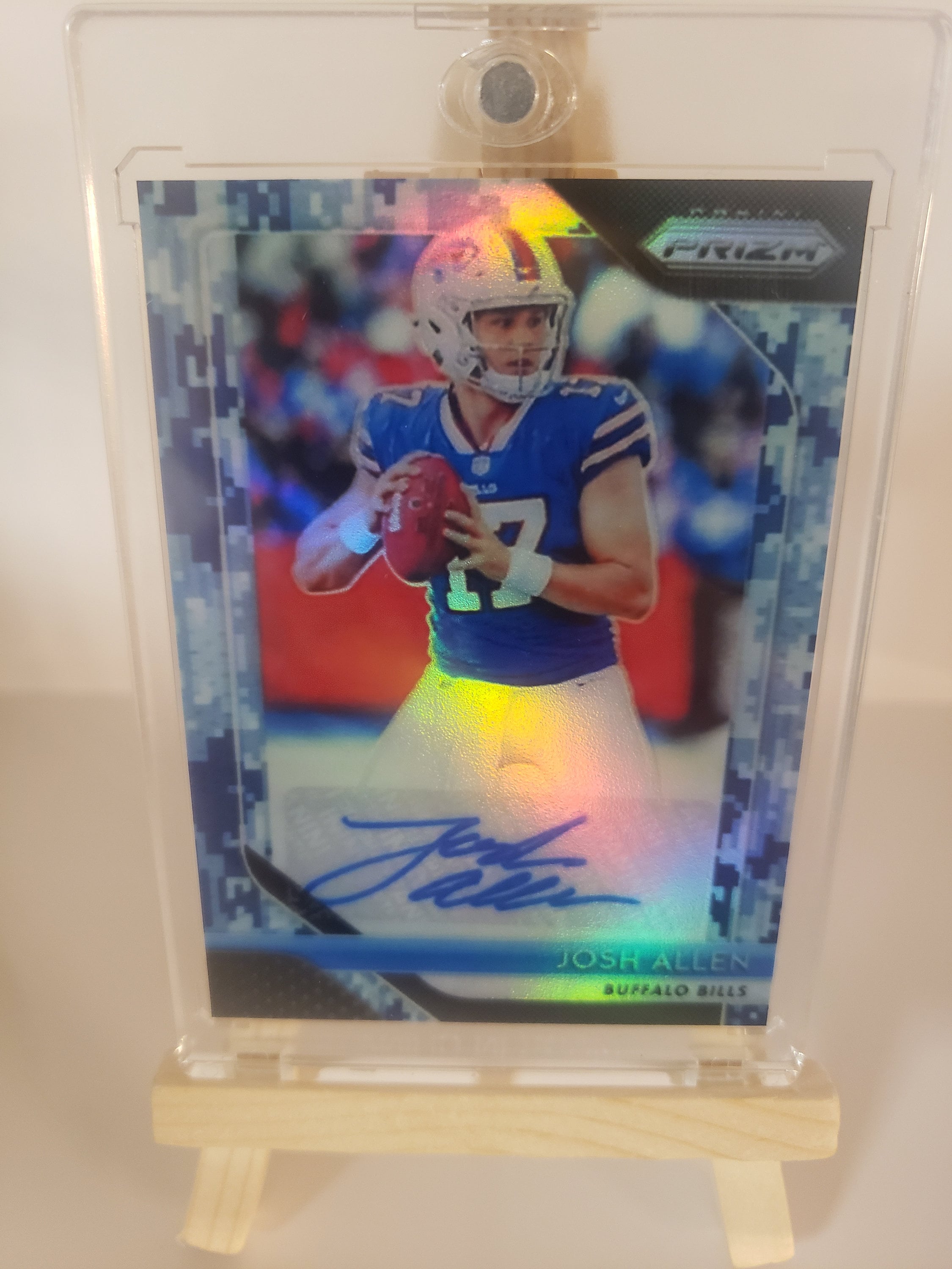 Josh Allen 2018 Panini Prizm Camo Auto Rookie NFL Football Card Novelty Reprint