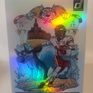Patrick Mahomes 2022 Donruss Downtown #DT-PM Novelty NFL Football Card Reprint