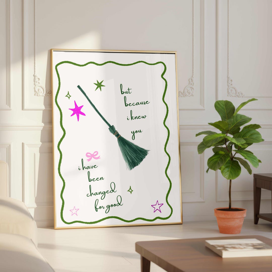 Wicked Musical Print – Changed for Good, Broadway Wall Art (digital ...
