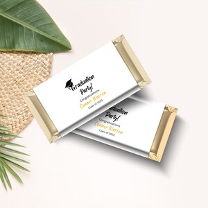 Abschluss Schokoladenverpackung, personalisierte druckbare Vorlage, Klasse 2024 Abschluss Party, Aldi Pralinenverpackung SOFORTIGER DOWNLOAD DD008