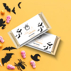 Schokoladen-Wrapper zum Ausdrucken, Halloween Babyparty, Neutrale Aldi Schokoladen-Wrapper, druckbare Vorlage, SOFORTIGER DOWNLOAD DD011