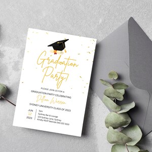 Graduation Party Invitation, Class of 2024, Editable Invite, Printable ...