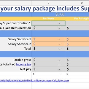 Salary Calculator Template