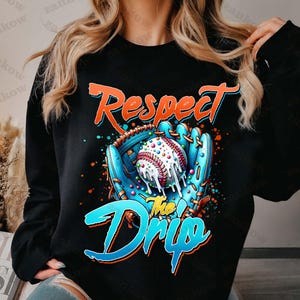 Retro Baseball Mama Png, Baseball Mom Png, Baseball Drip PNG, Ice Cream Drip Png, Respect The Drip Png, Game Day Baseball png, Digital File