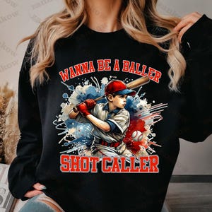 Funny Baseball Png, Baseball Boy Png, Retro Wanna Be A Baller Shot ...