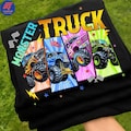 Kids Monster Truck PNG, Boy Truck Shirt Sublimation Design, Monster Trucks Are My Jam Graphic, Easter Boy PNG Download
