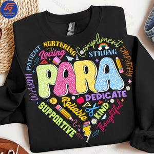 Kindergarten Teacher Png, Para Appreciation Png, Back To School Png, Paraprofessional Sublimation Png, First Day of School Png, Teacher Gift