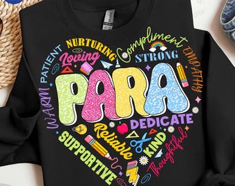 Kindergarten Teacher Png, Para Appreciation Png, Back To School Png, Paraprofessional Sublimation Png, First Day of School Png, Teacher Gift
