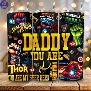 Carta da parati con pugno da supereroe in formato PNG, disegni per bicchieri da super papà con stampa a sublimazione, carta da parati con bicchiere da supereroe per la festa del papà, regalo per bicchiere "Papà, sei tu"