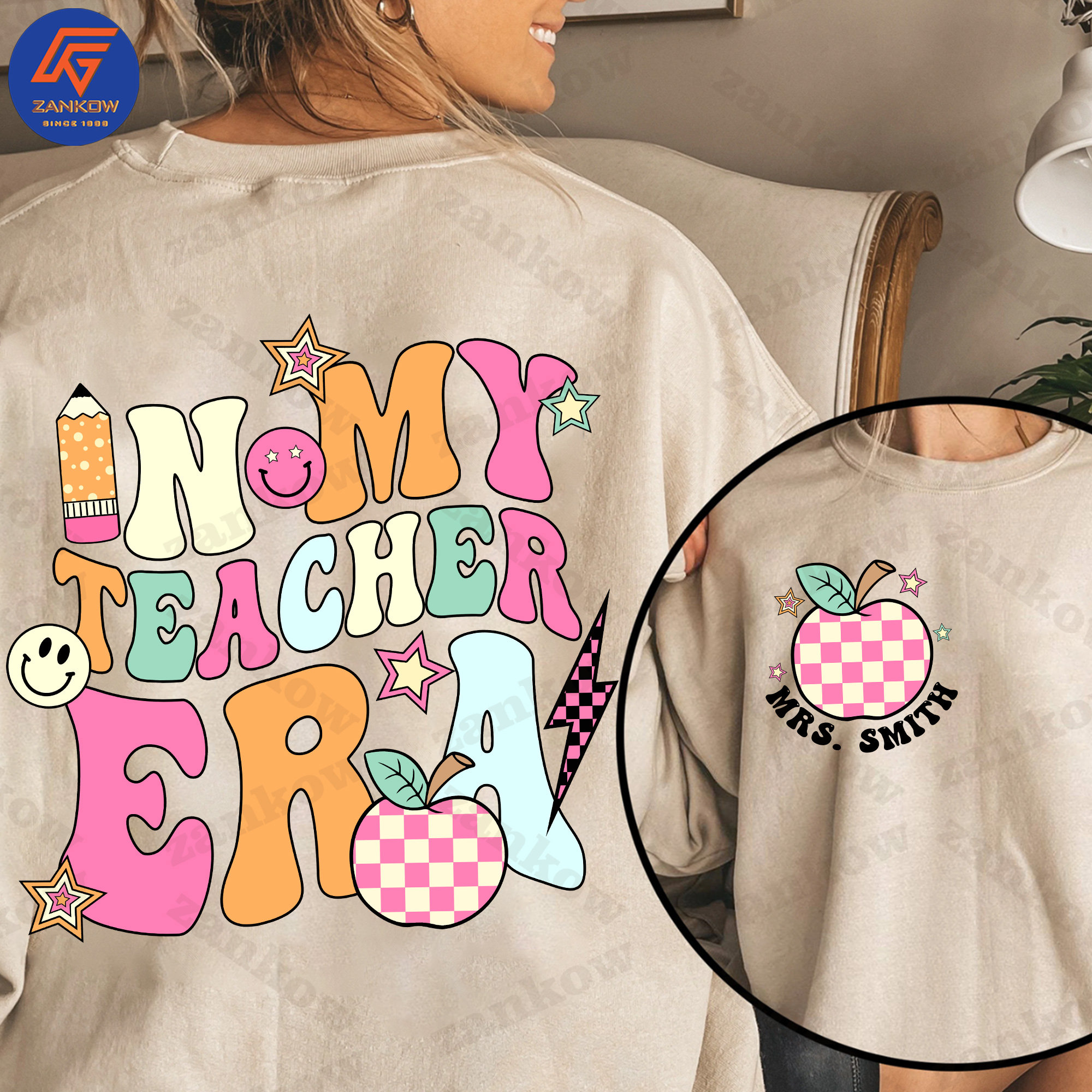 CUSTOM In My Teacher Era Png, Cool Teacher Era Png, Custom Name Teacher,Teacher Appreciation, Teacher Gift, Best Teacher, Digital File