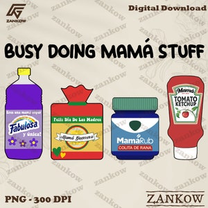 Mama Guerrera Como tu sazón no ay dos Fabulosa PNG Mothers Day Gift, Mother Day Png, Gift For Mom Png, Spanish Mama, Busy Doing Mamá Stuff
