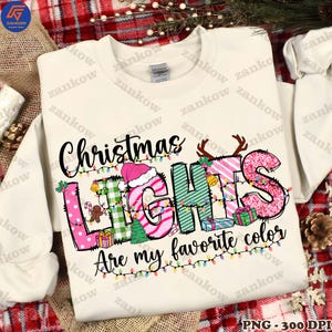 Retro Christmas Lights Are My Favorite Color Png, Merry And Bright Png, Merry Christmas Png, Christmas Tree Png, Tis The Season Png