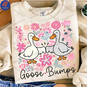 Silly Goose Bump Png, Preppy Girly Png, Boho Floral Png, Funny Mama png, Floral Goose PNG, Mama Goose Retro Png, Digital Download