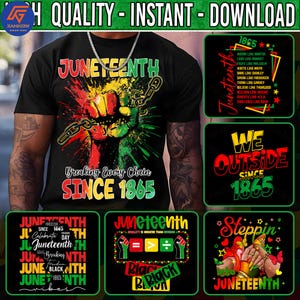 Juneteenth Bundle Png, Juneteenth 1865 Png, Black History Png, Free-ish Png, They Not Like Us Png, Black Freedom Png, Juneteenth Celebrate
