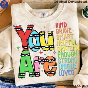 You Are Kind Png, Back to school, Teacher Png,Teacher Appreciation PNG, Retro Teacher Png, School Doodles Png, Digital Download