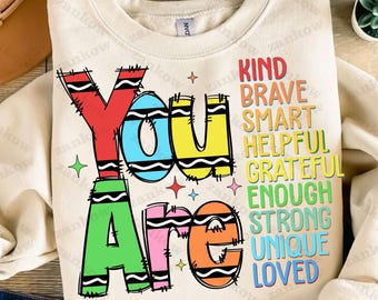 You Are Kind Png, Back to school, Teacher Png,Teacher Appreciation PNG, Retro Teacher Png, School Doodles Png, Digital Download