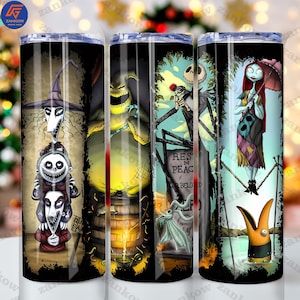 Halloween Movies 20Oz Tumbler Wrap, Spooky Season Tumbler Wrap, Halloween Nightmare Png, Couple Halloween Tumbler, Digital Download