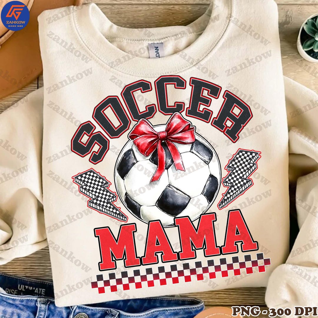 Retro Soccer Mama Checkered Png, Soccer Coquette Bow Png, Soccer Png ...