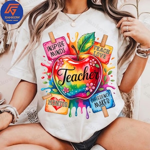 School Teacher Png, Teaching Shirt PNG, Happy Teacher Appreciation Tshirt Design, Back To School PNG, Last Day Of School Png, Teacher Life