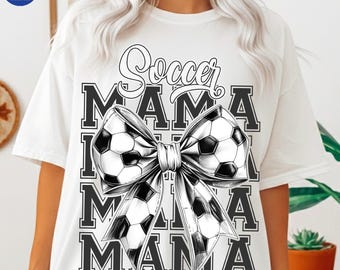 Lazo de coqueta de fútbol (Png), Mamá futbolista (Png), Fútbol retro (Png), Lazo deportivo (Png), Mamá futbolista (Png), Sublimación del día del partido, Archivo digital