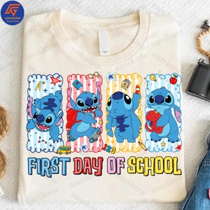 Lustige Kinder zurück in die Schule Png, blau Alien Charakter Png, trendige Cartoon zurück in die Schule Png, Retro Jungen Mädchen ersten Tag der Schule Png