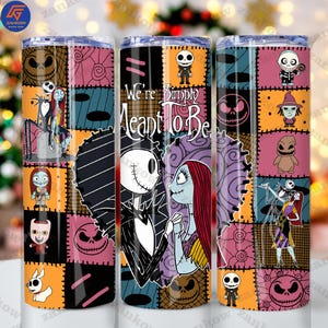 Nightmare Halloween Para 20oz Skinny Tumbler Png Design, Halloween Friend 20oz Tumbler Png, Halloween Cartoon Nightmare Png, Plik cyfrowy