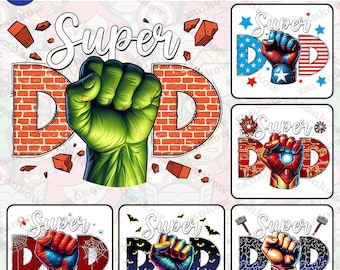 Bundle super papa Png, meilleur papa jamais Png, super héros fête des pères Png, papa drôle PNG, paternité Png, papa vie Png, cadeau pour père Png