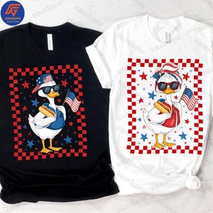 Boy Girl Goose PNG, Boy Girl Summer PNG, Silly Goose Boy Png, 4th of July Boy and Girl Png, Kids Patriotic Shirt Png, Usa Goose Png