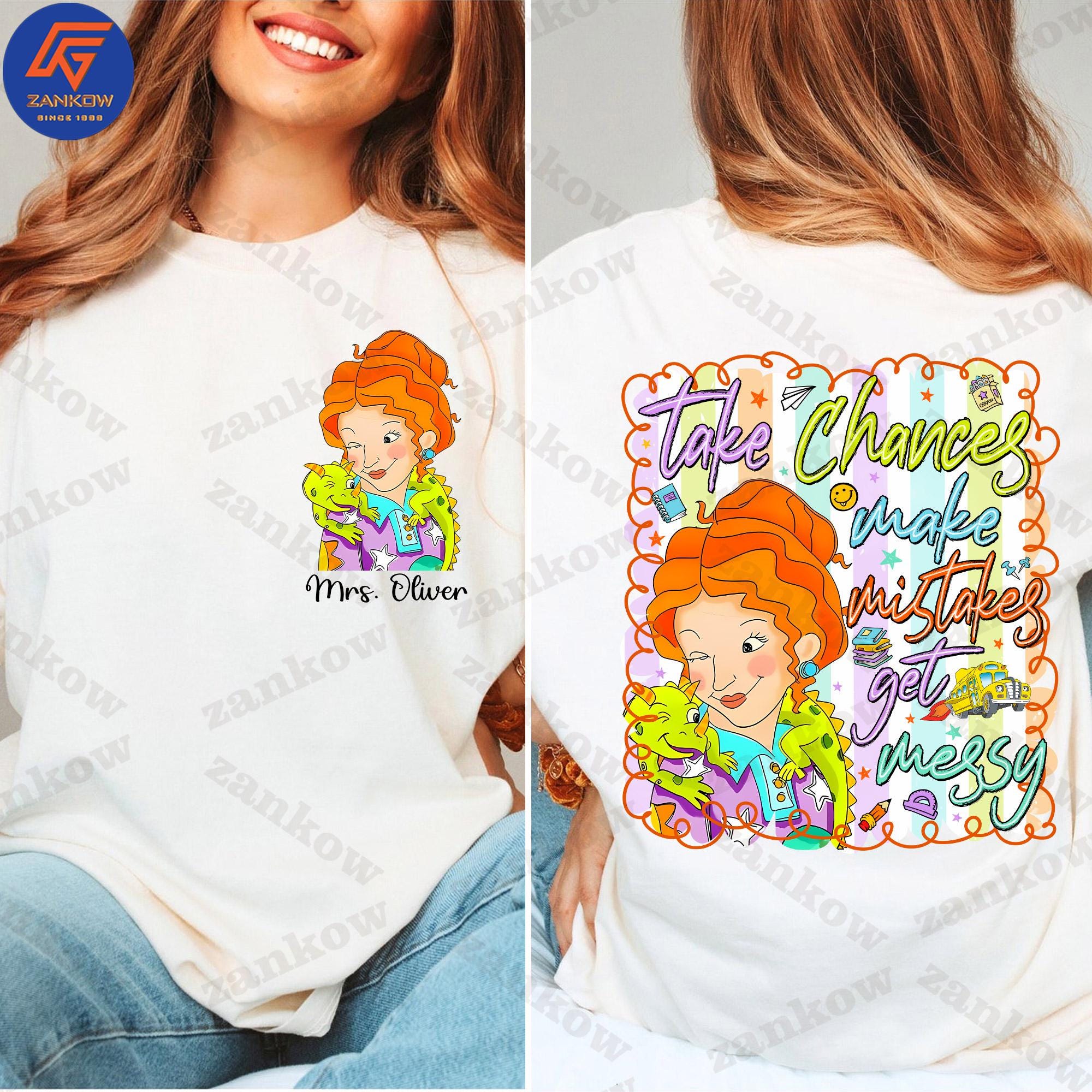 Custom Teacher Png, Take Chances Make Mistake Get Messy Png, Back To School Png, Preppy School Teacher Png, Teacher Appreciation Designs Png
